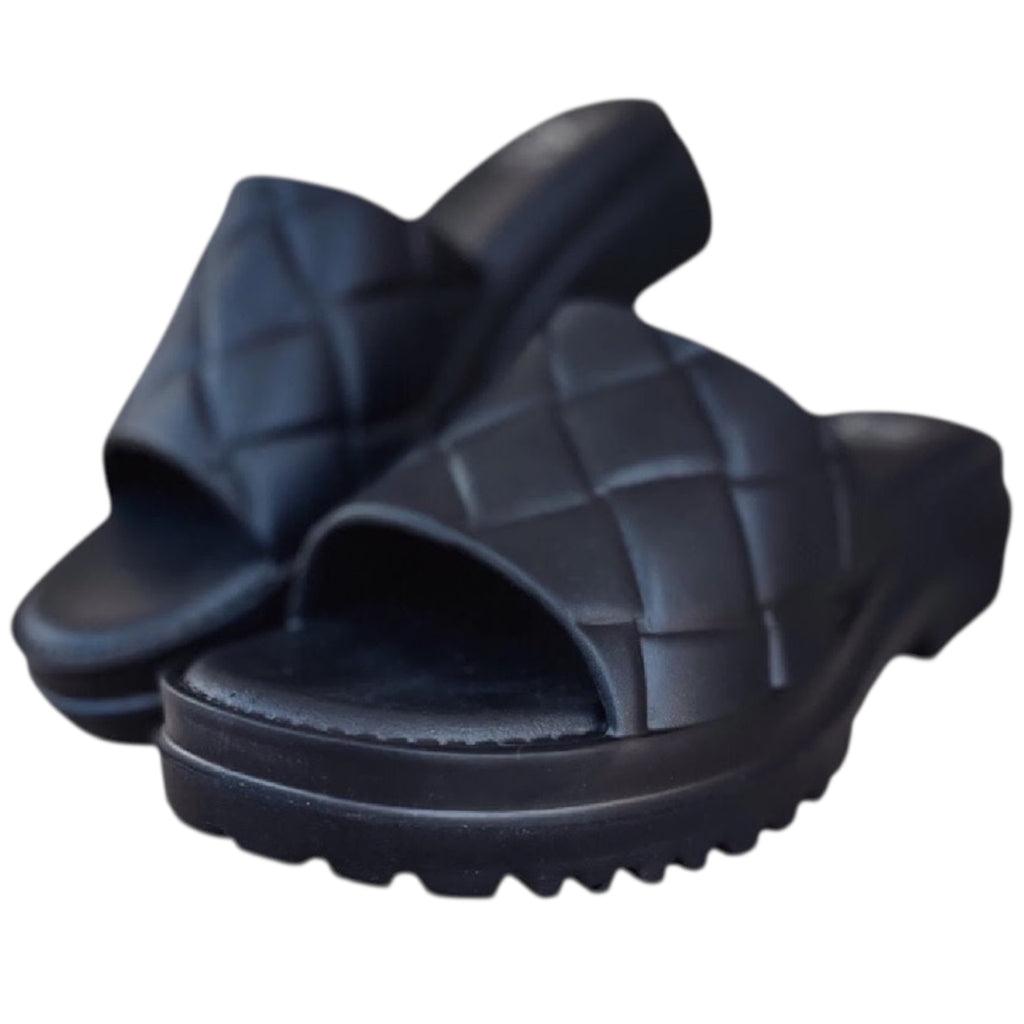 Dirty Laundry Black Lightning Eva Sandal
