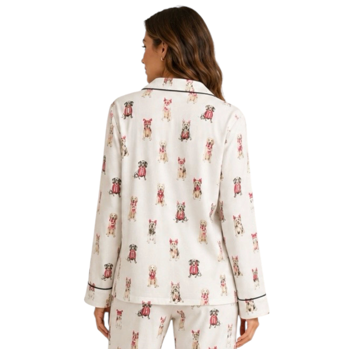 Z supply Sleep All Day Pup PJ Set Vanilla Ice