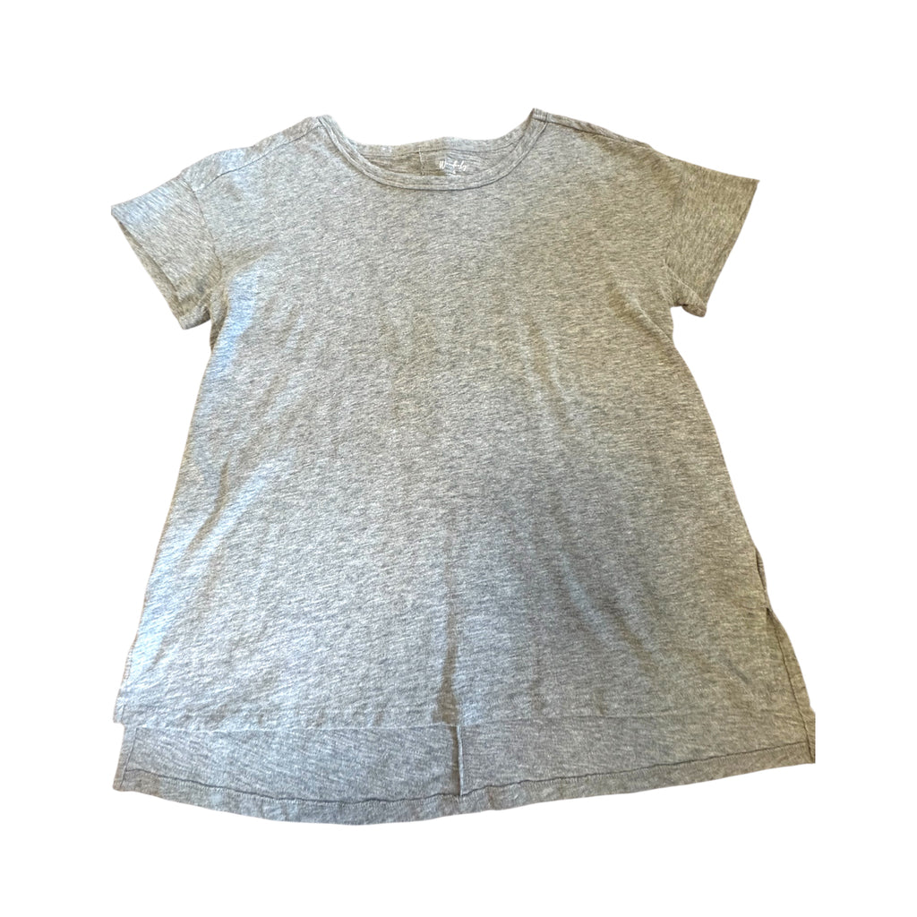 Wonderly Gray Split Hem T-Shirt Size Small - RF