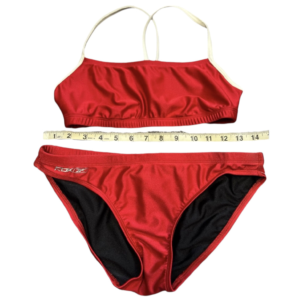 REEBOK Red 2 Piece Bikini Size 6-RF