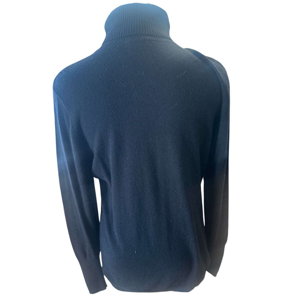 Worthington Black Long Sleeve Turtleneck Sweater Size L - RF
