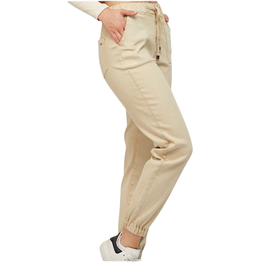 MICA MDP-G3164AM Almond Milk High Rise Jogger Crop