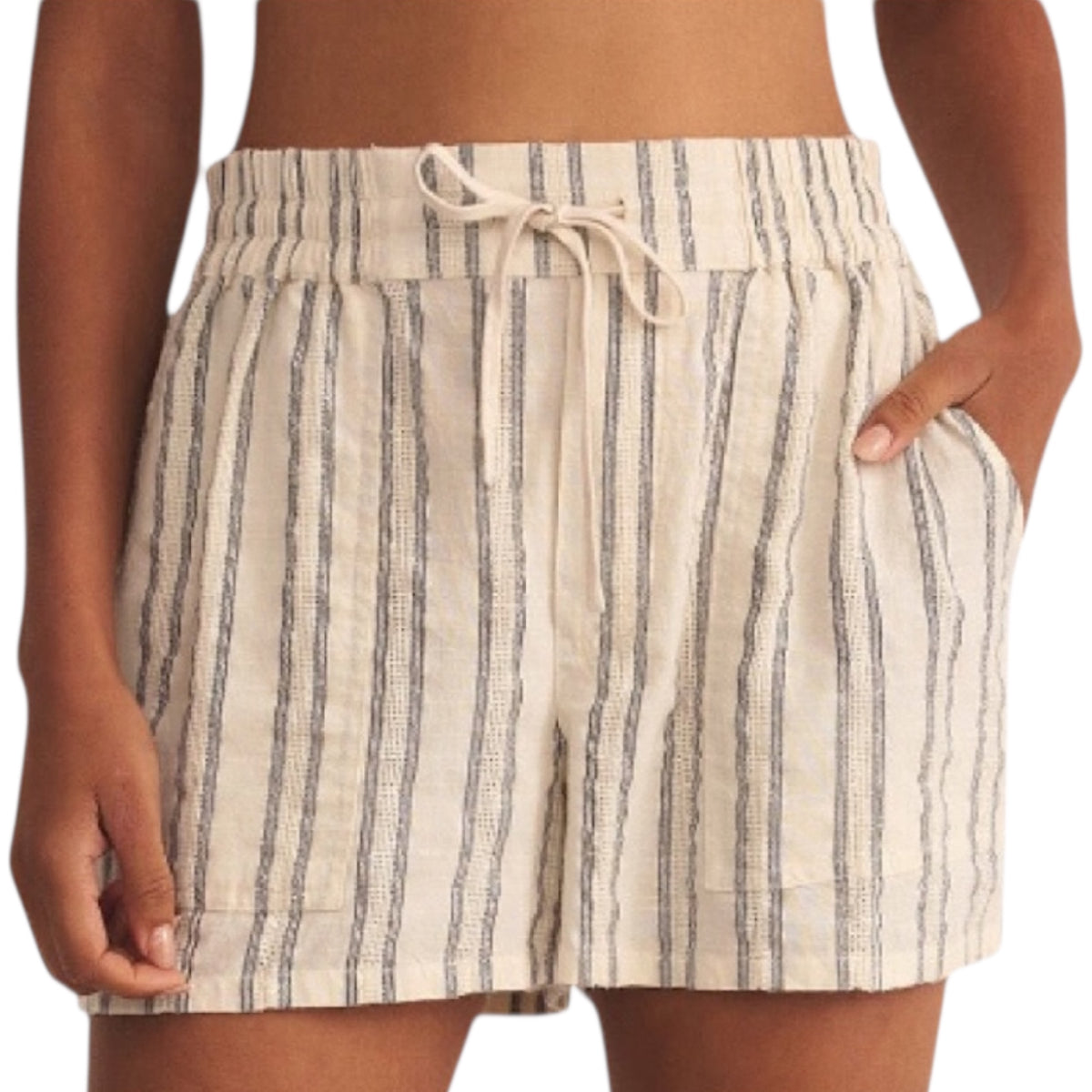 Z Supply Summerland Stripe Short Sea Salt