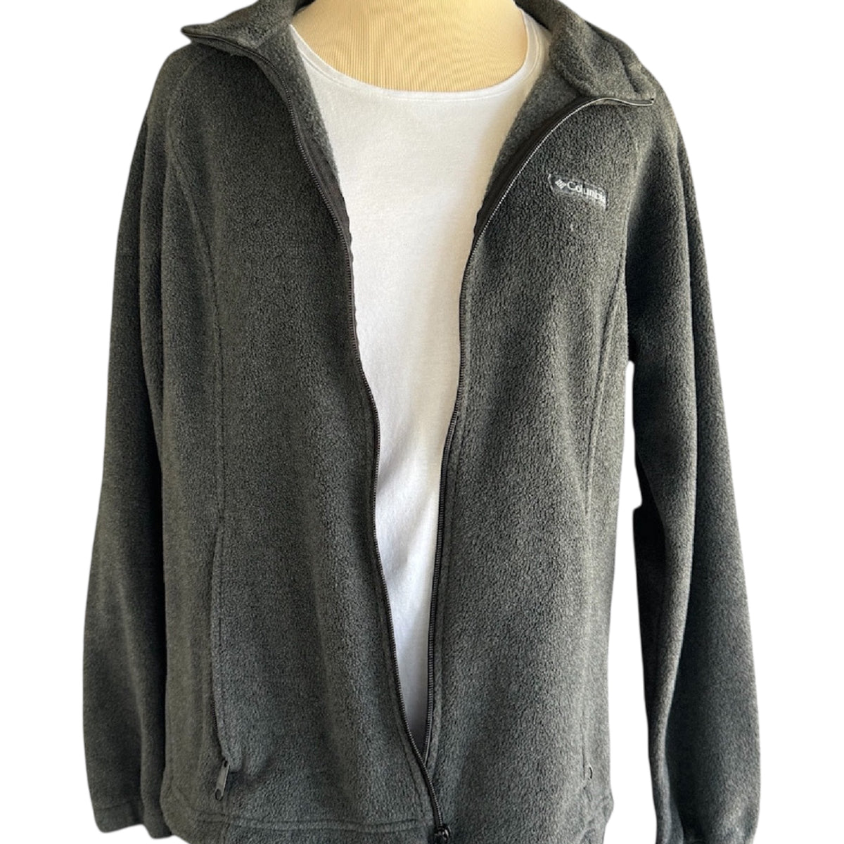 Columbia Charcoal Fleece Jacket Size Large-RF
