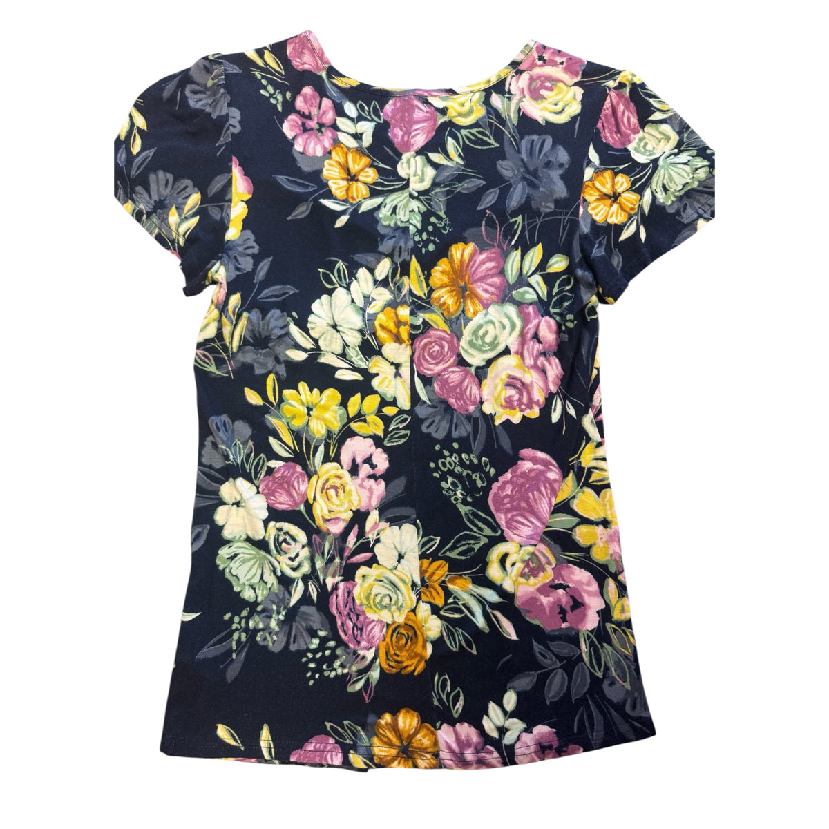 Maurices Dark Navy Floral Top Size XS - RF