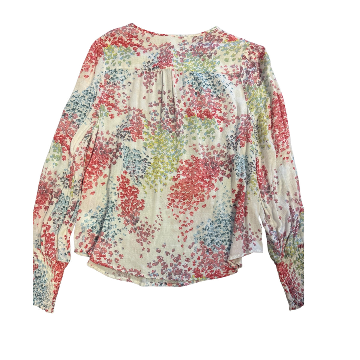 Lucky Brand Floral Ladies Top Long Sleeve Size Small - RF