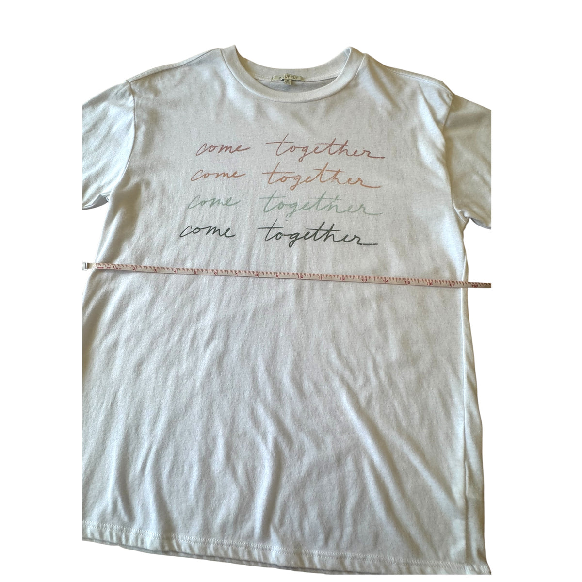 White Z Supply Come Together Tee Size XS -RF
