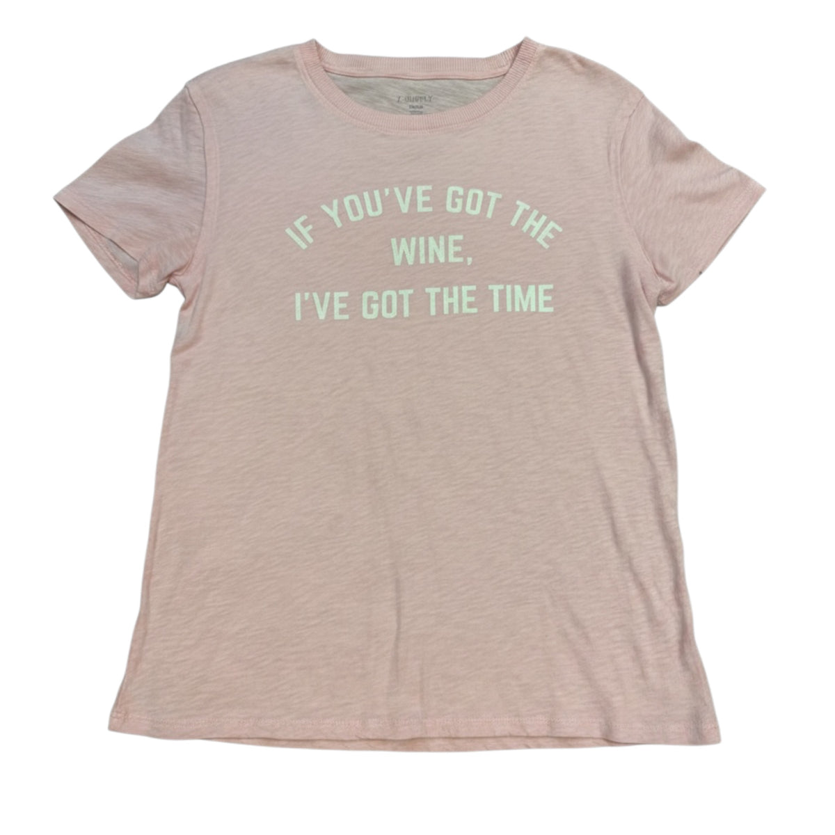 Light Pink Z Supply Wine Tee Size S -RF