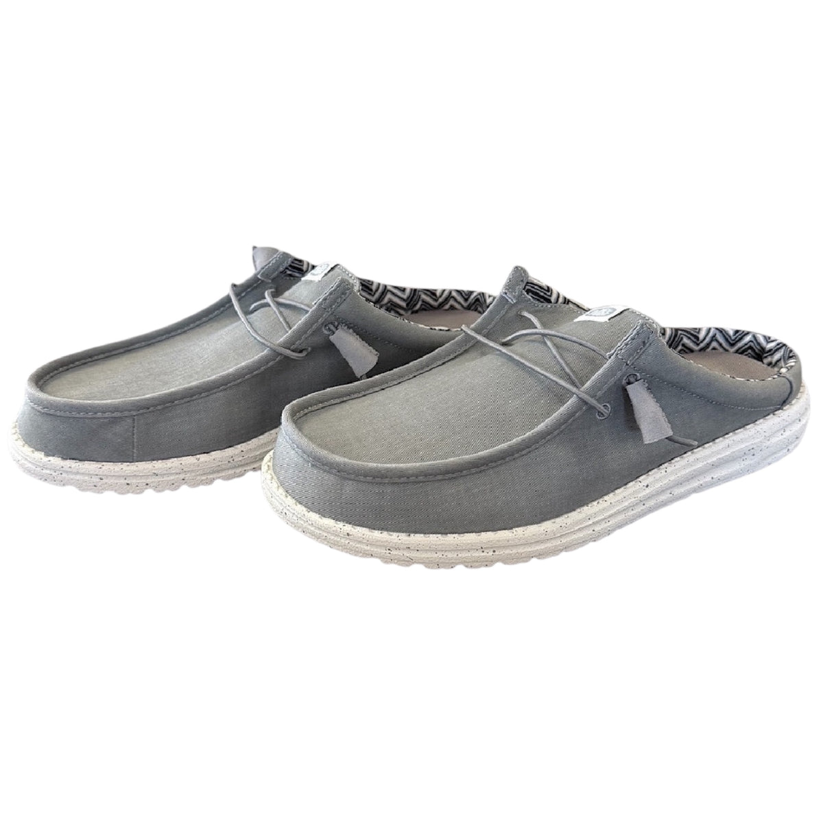 Hey Dude Wally Slip Stretch Canvas Grey