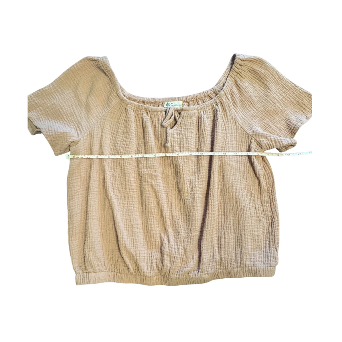 C & C California Crop Top Dusty Pink Size Large - RF