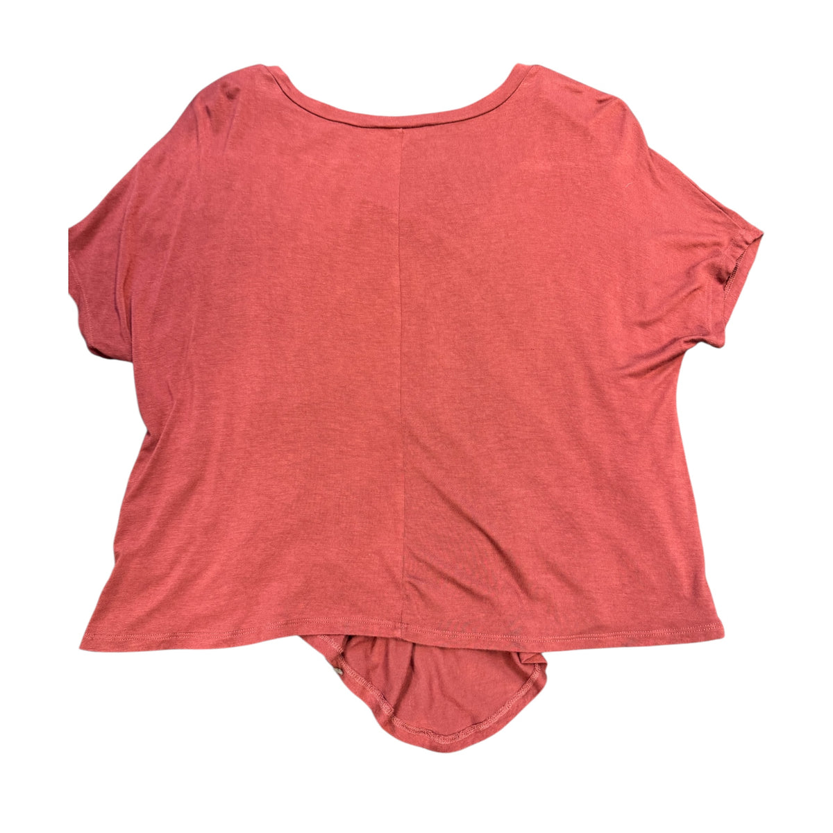 Double Zero Rust Basic Tee with V Hem Line Size Small-RF
