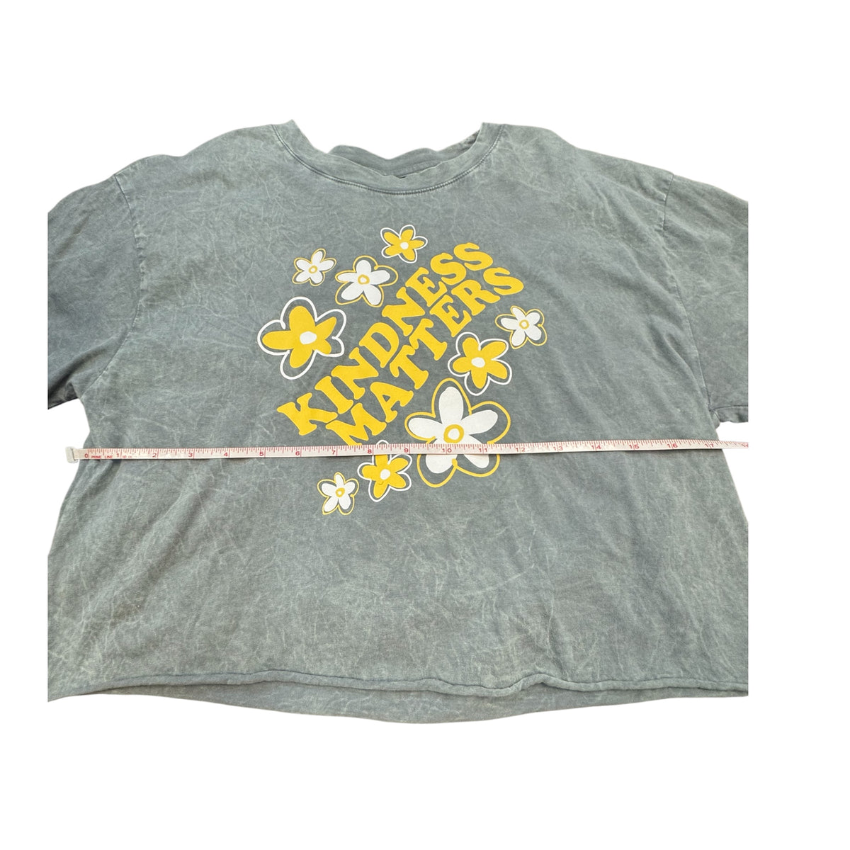 Organic Generation Kindness Matters Grey Graphic Tee Size Medium -RF