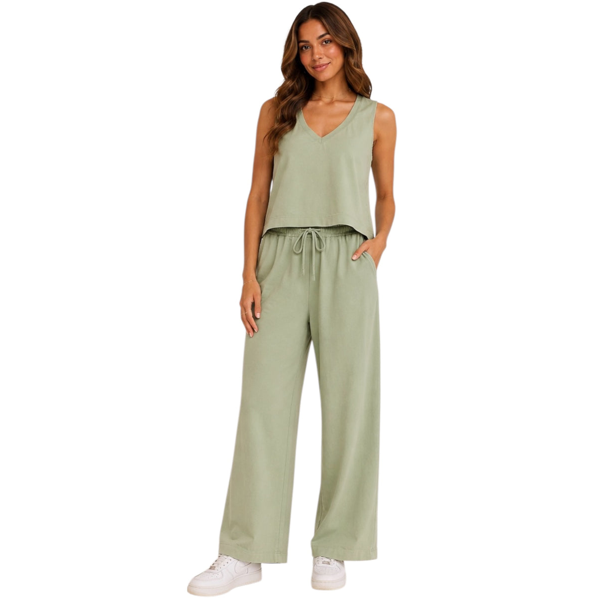 Z Supply Sloane V-Neck Top Avocado