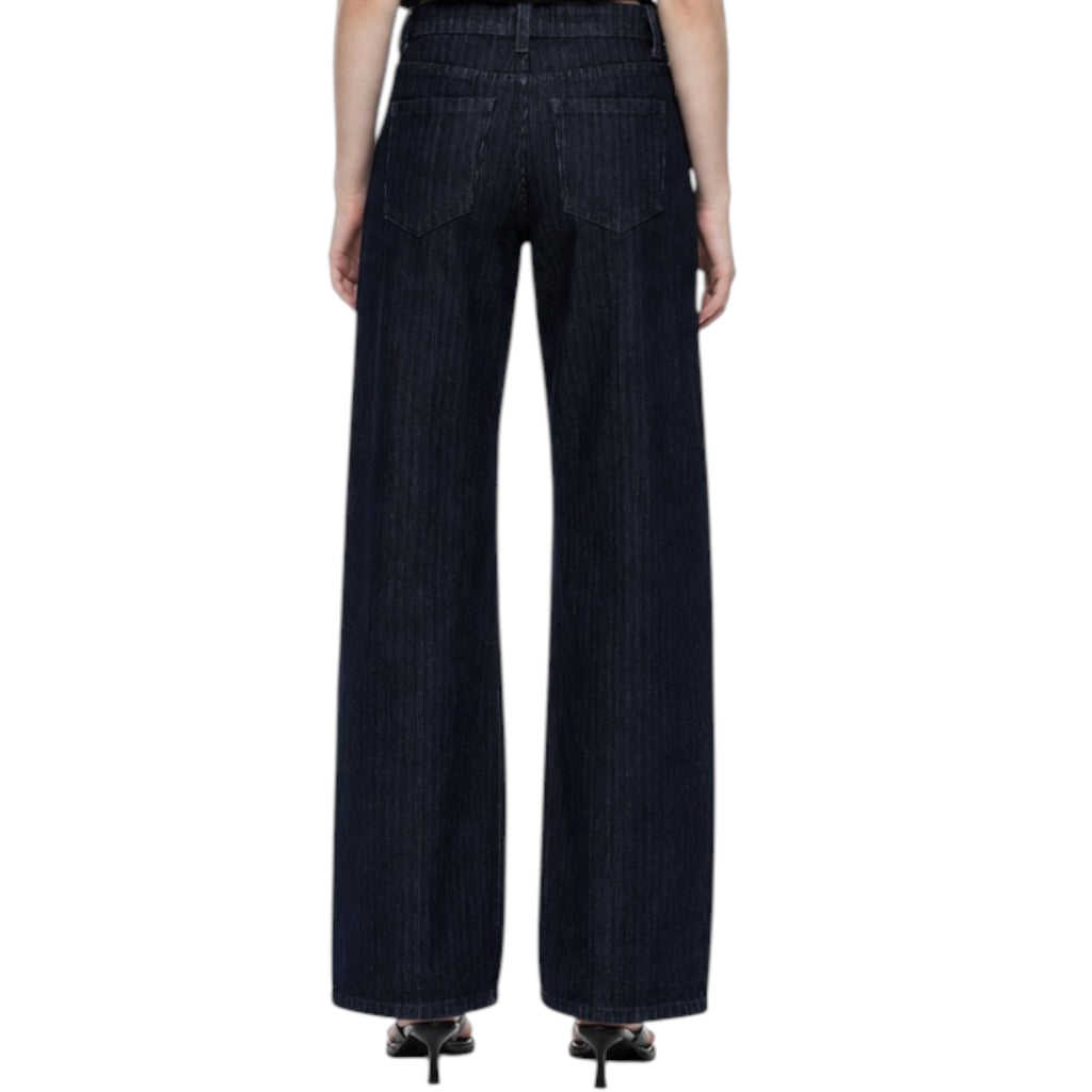 oneso OSOX024 Dark Blue Mid Rise Barrel Jean