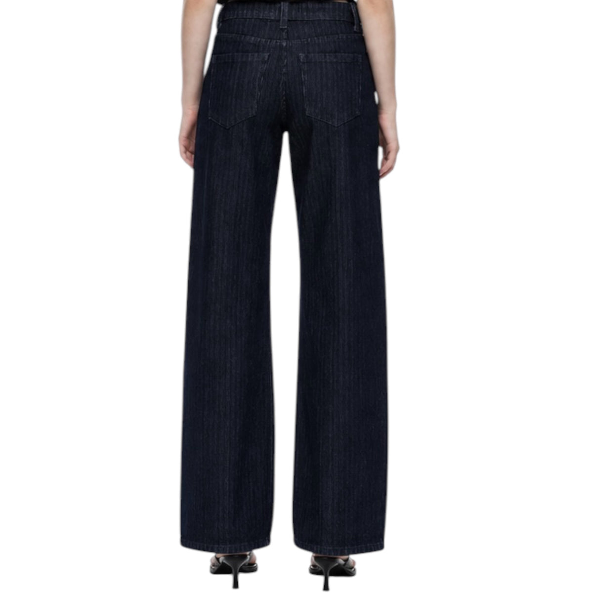 oneso OSOX024 Dark Blue Mid Rise Barrel Jean