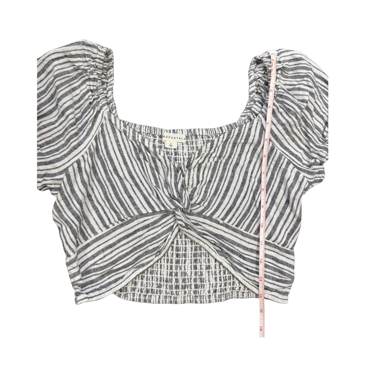 Aeropostale Crop Striped Top Size Small - RF