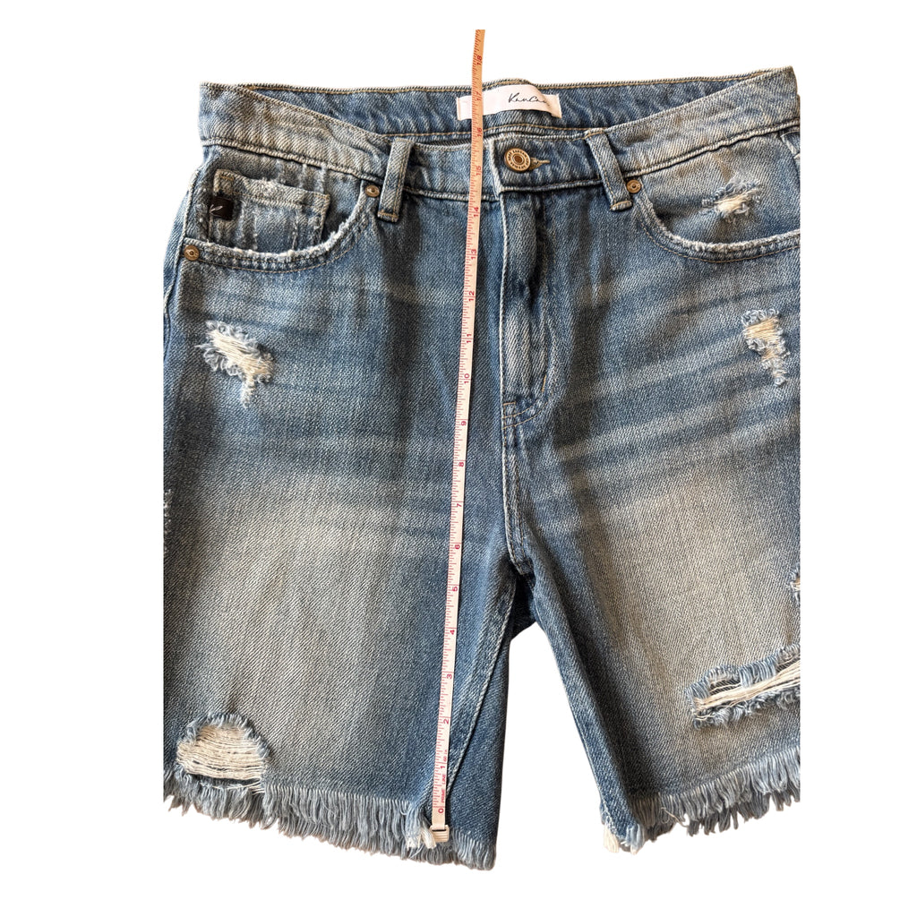 KanCan KC8585M Medium Wash Bermuda Shorts Size 1/24-RF