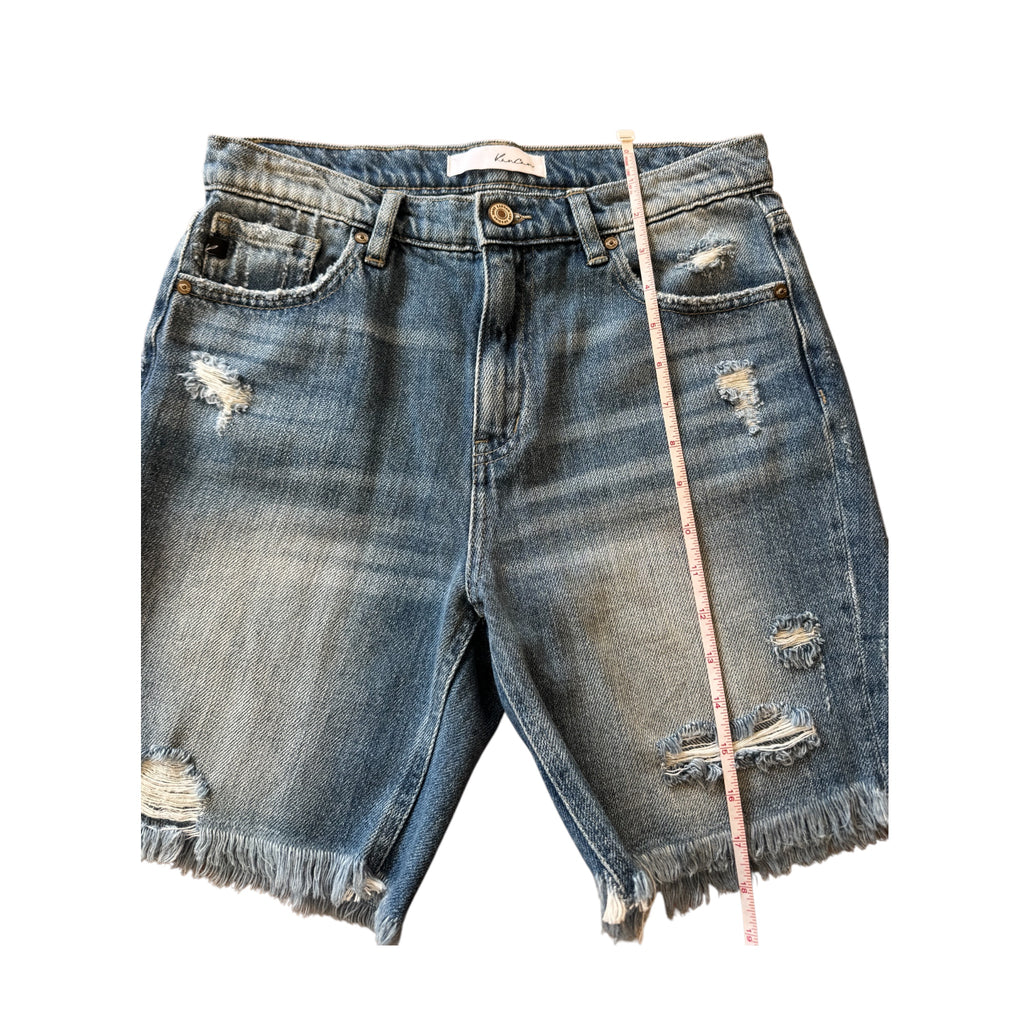 KanCan KC8585M Medium Wash Bermuda Shorts Size 1/24-RF