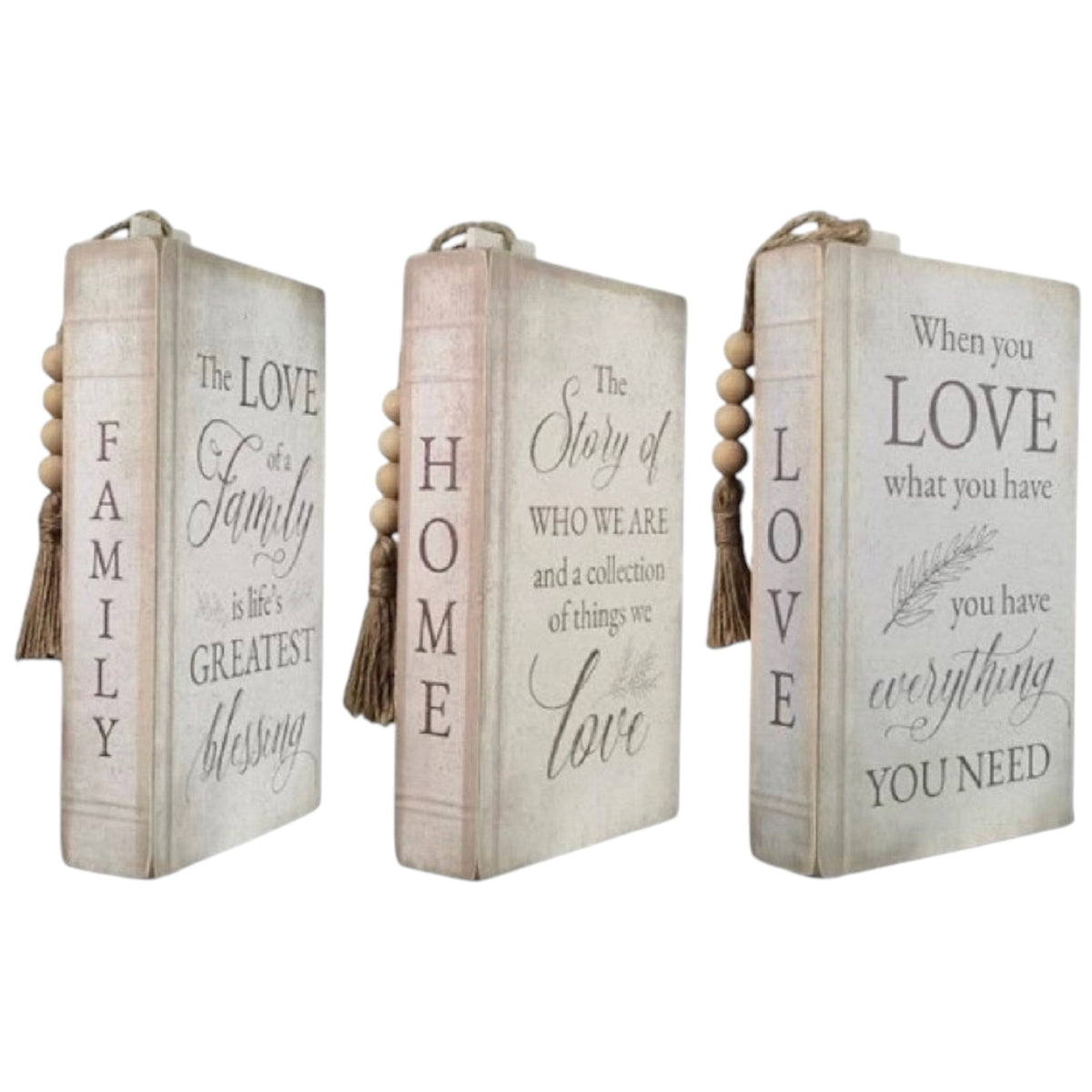 Wood Tabletop Faux Book