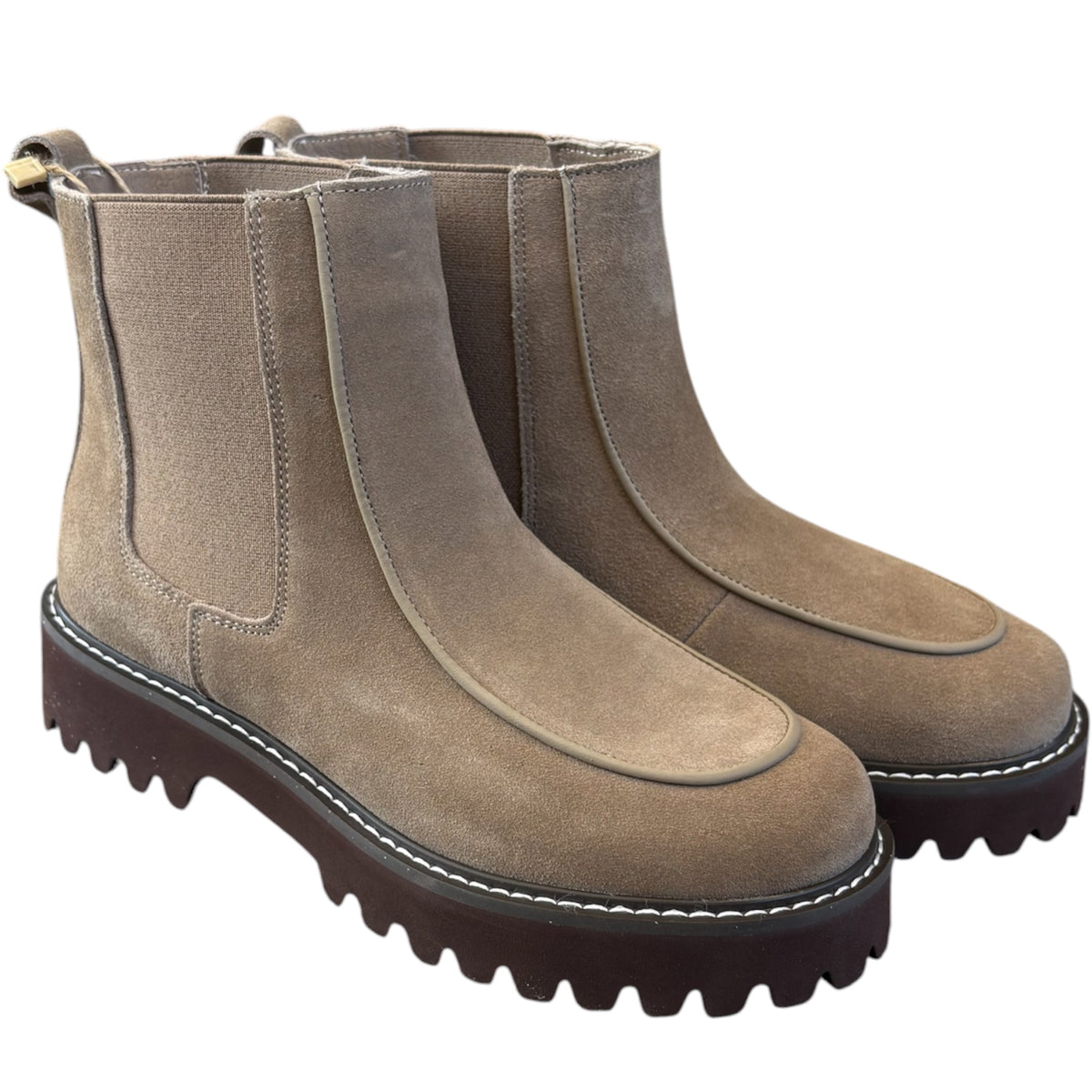 Project Cloud Jannie Lt Taupe Suede Boot