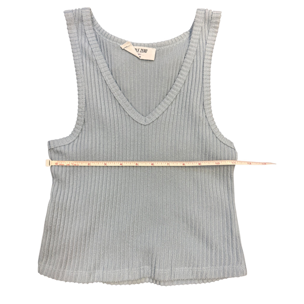 Double Zero Pale Blue Tank Top Size Small -RF