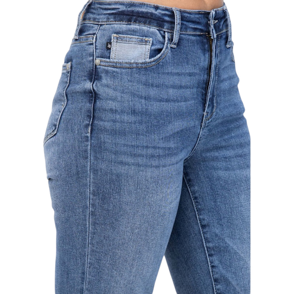 Judy Blue H/R Straight Leg with Wide Cuff JB88328