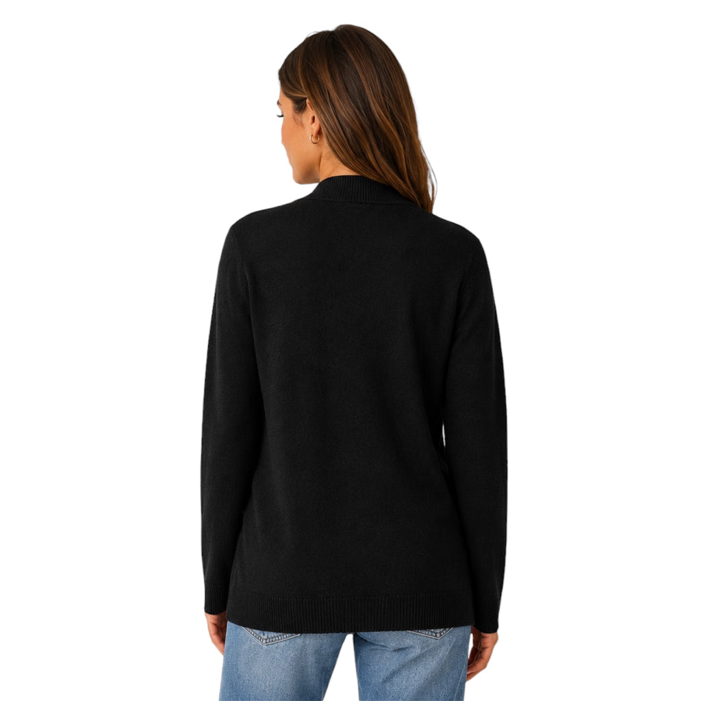 Open Front Wool Cardigan