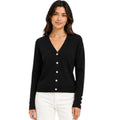 Black Jewel Button Cardigan