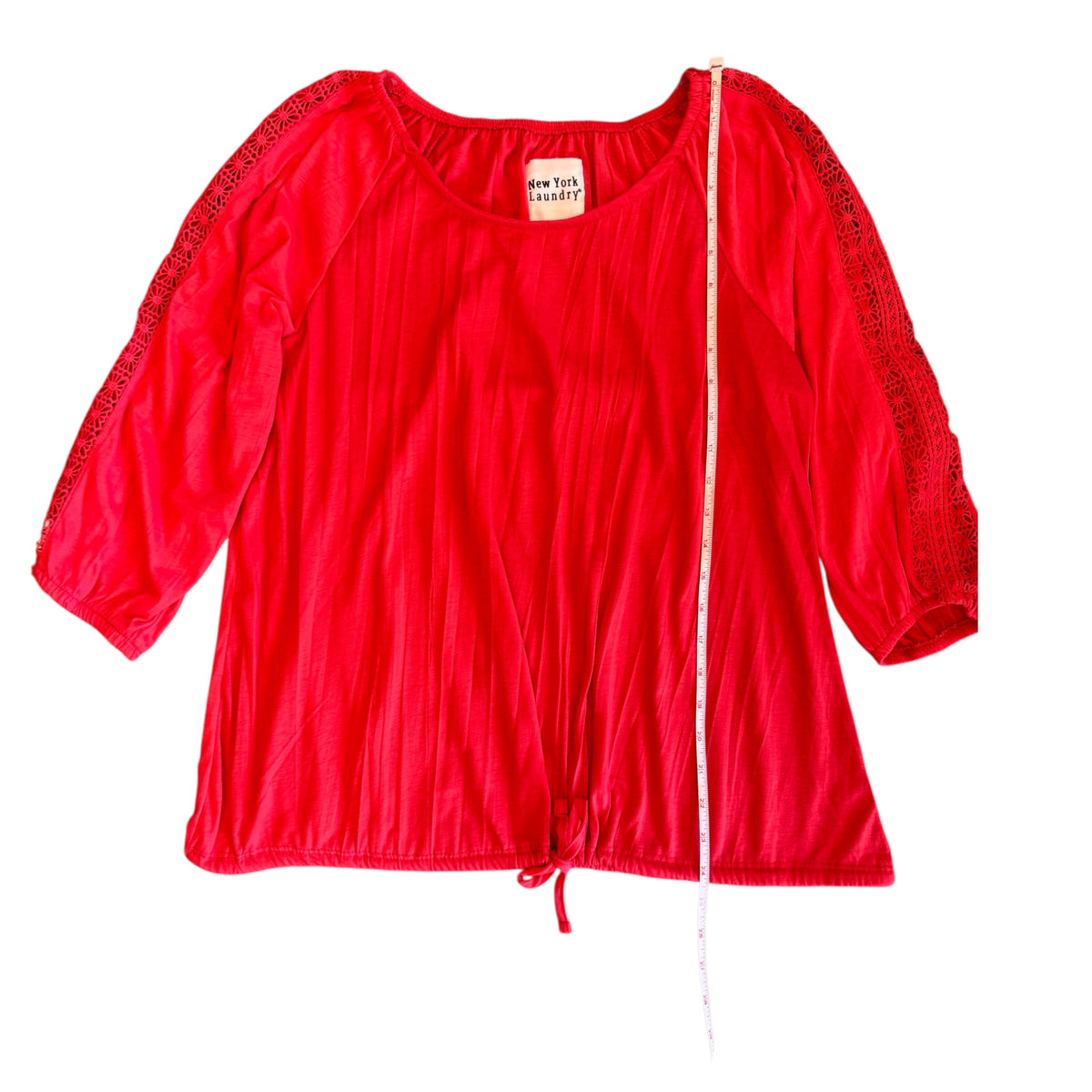 New York Laundry Dark Coral Top Size Large -RF