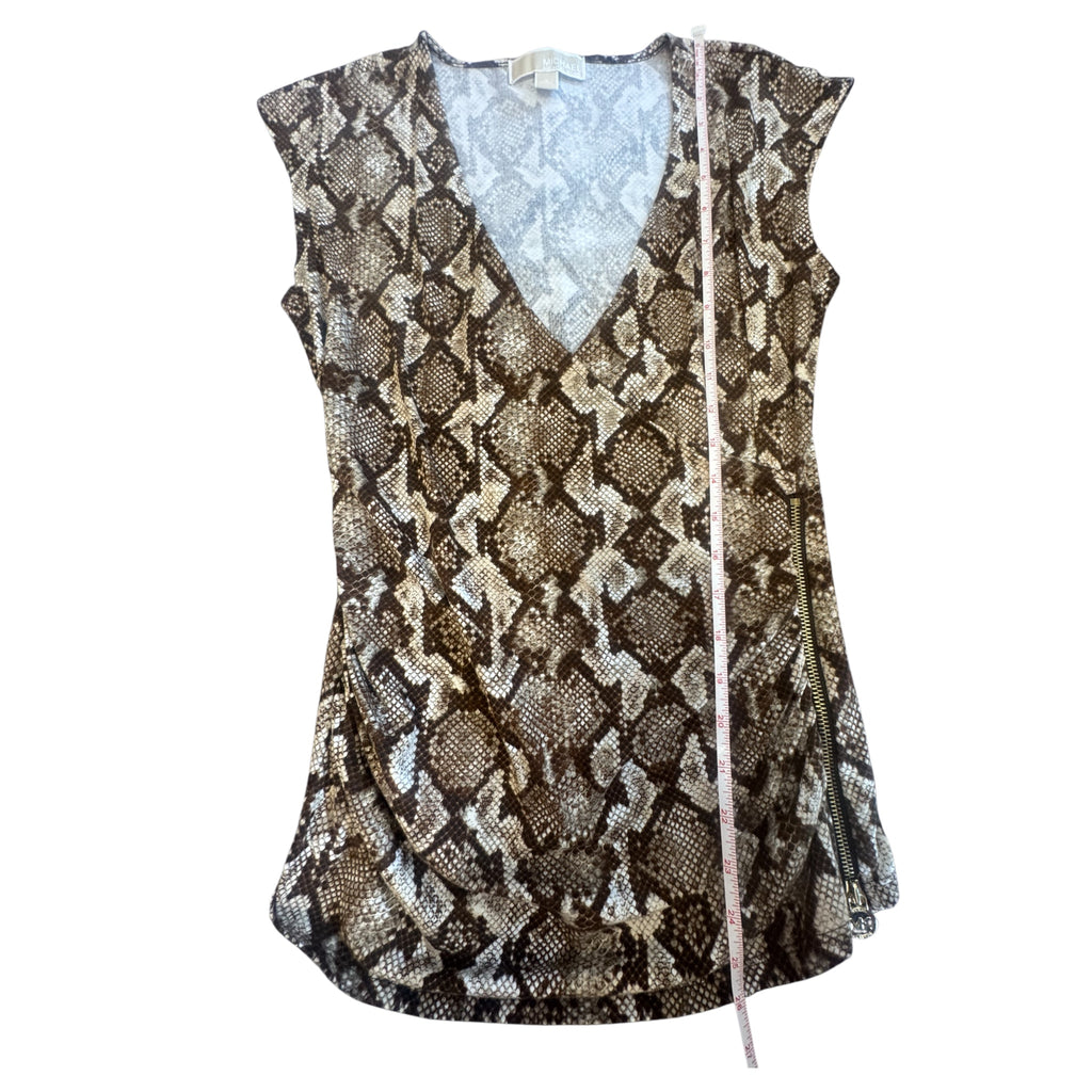 Michael Kors Snakeskin Print Ladies Top Size Small - RF