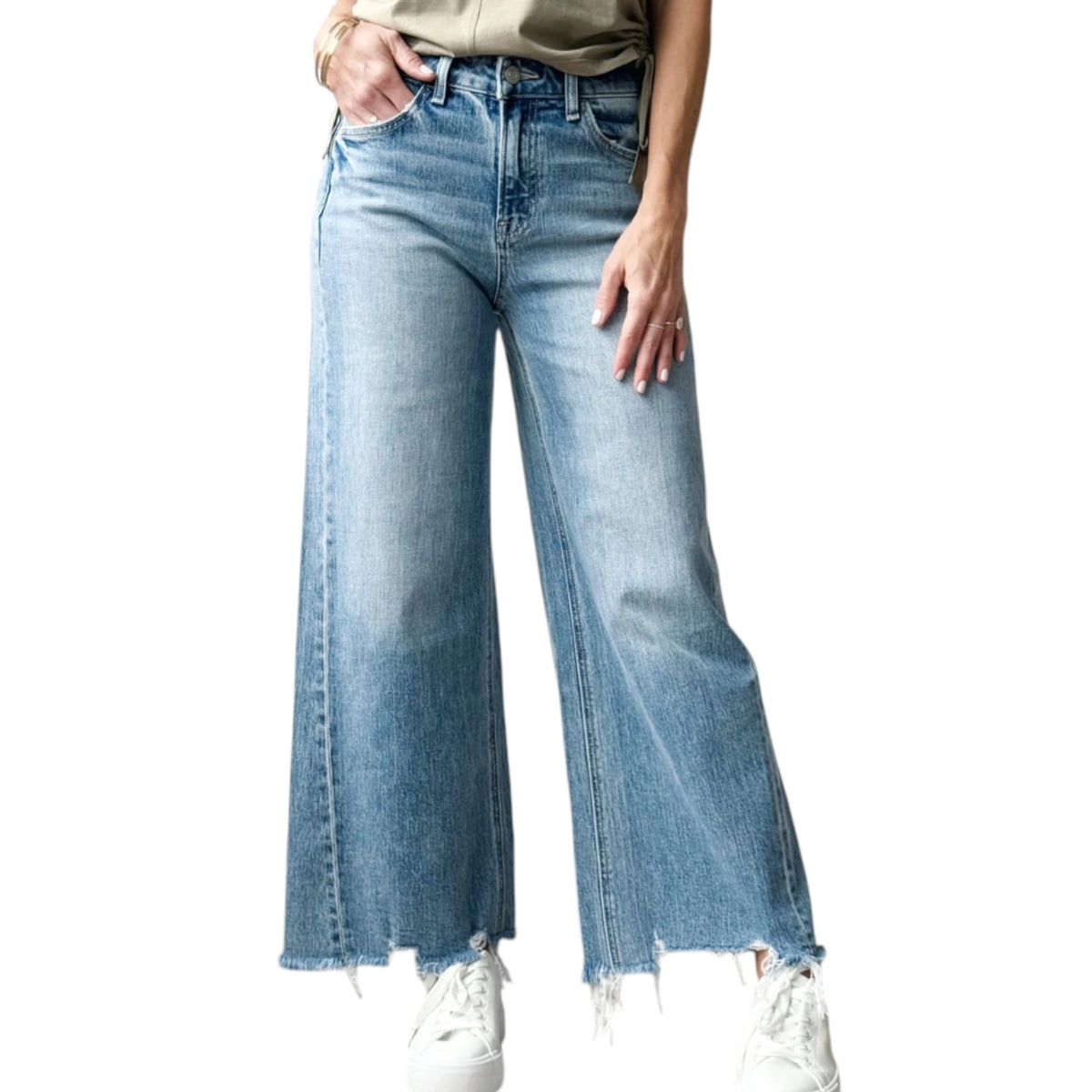 Vervet T7309 Ingenious Wide Leg Jean