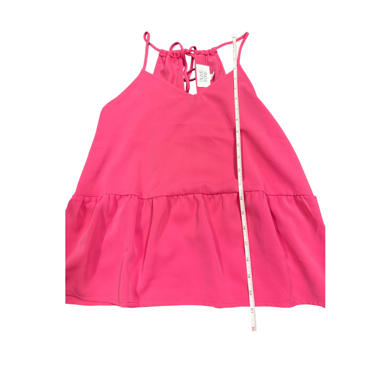 Olive And Oak Hot Pink Spaghetti Strap Top Size Small - RF