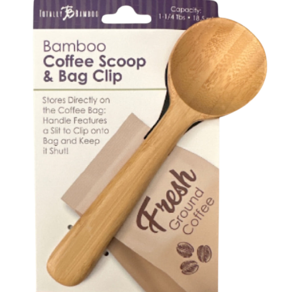 Bamboo Coffee Scoop & Bag Clip