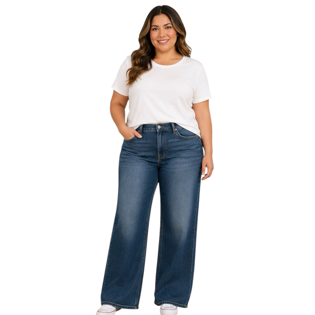 Judy Blue JB82689DK-PL H/R Baggy Jeans
