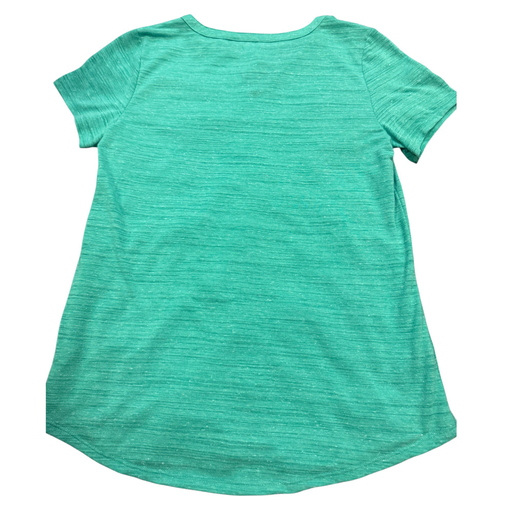 Liz Claiborne Shamrock Green V-Neck Shirt Size Small - RF