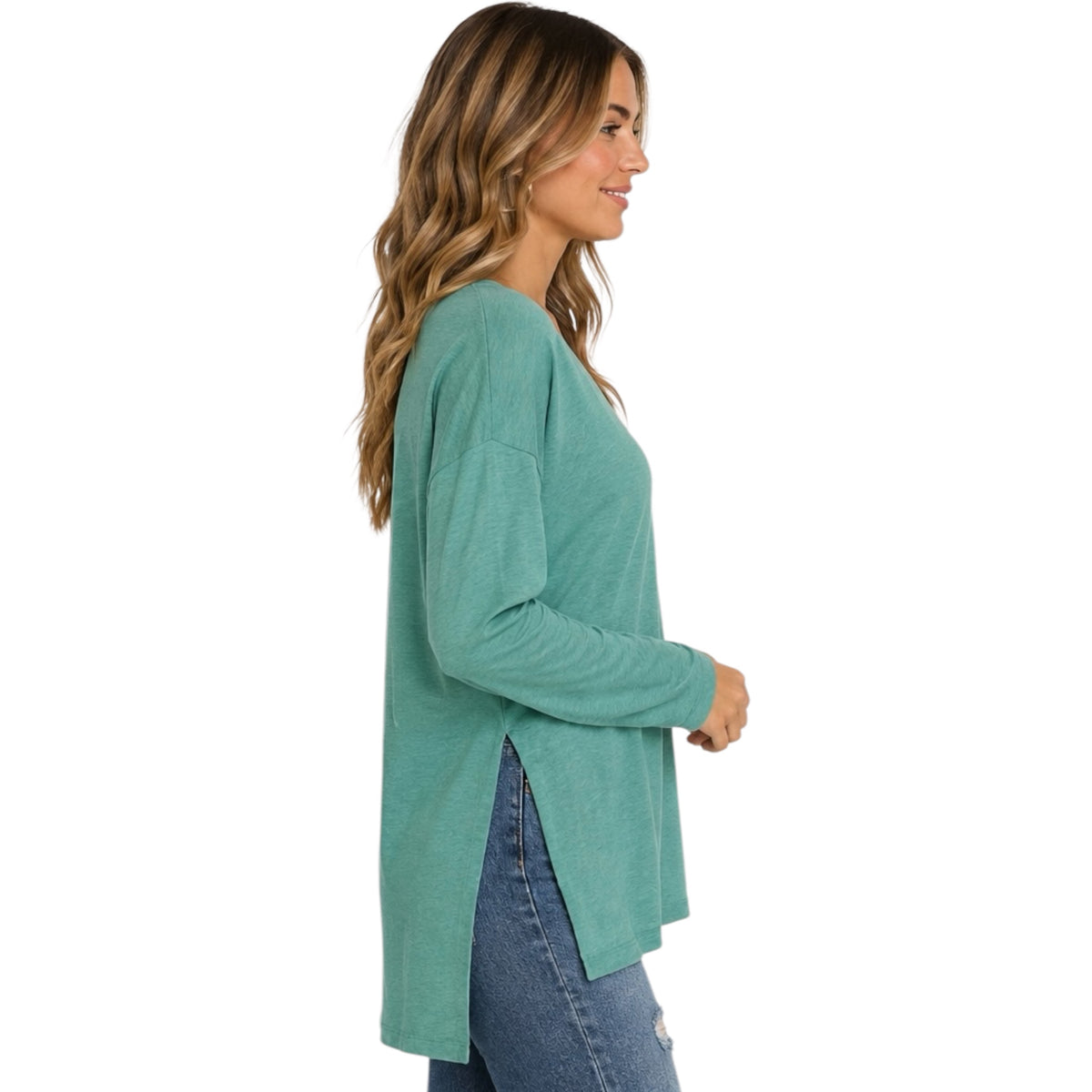 Z supply Super Chill LS Tee Amazon Green