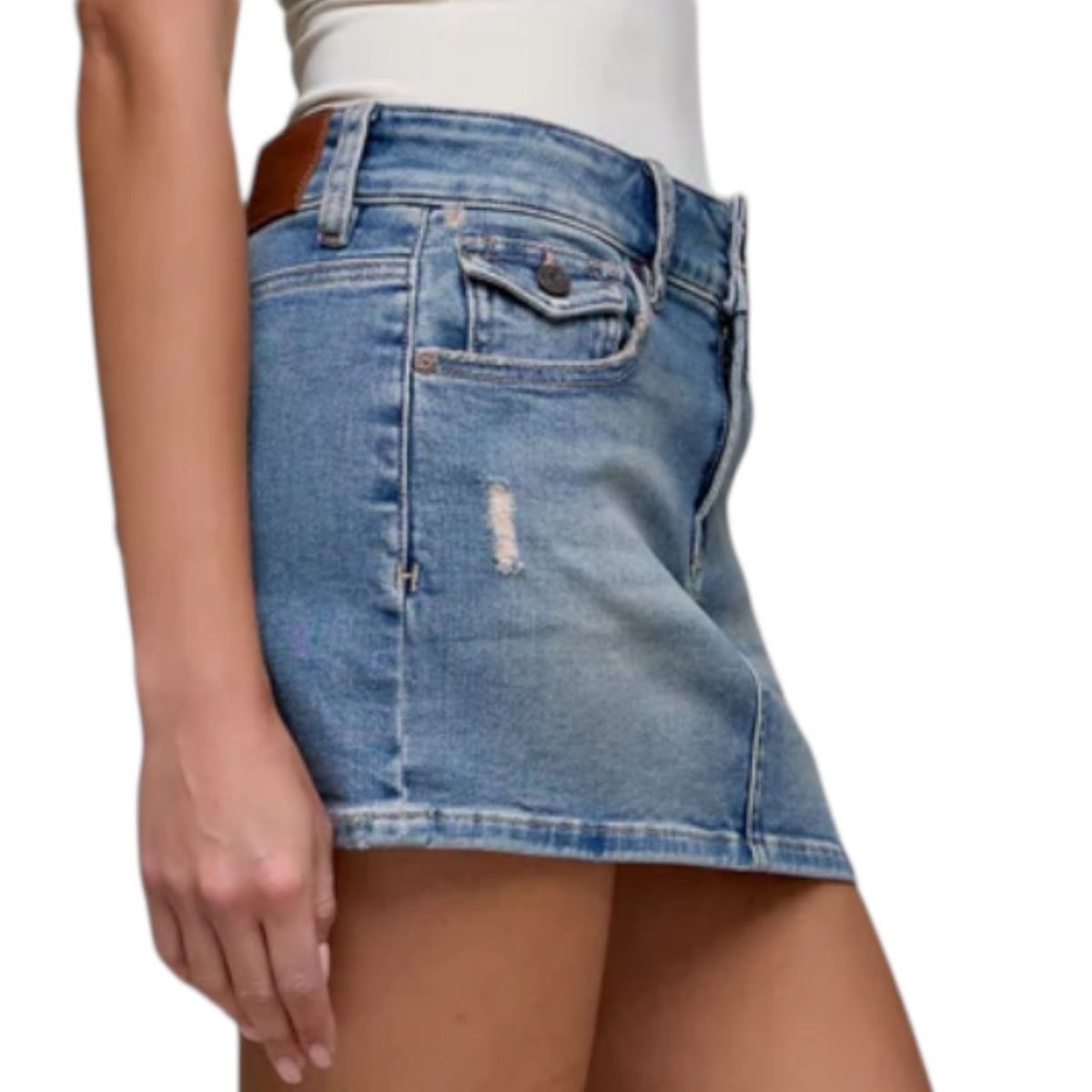 HD5212-VT Denim Micro Mini Skirt