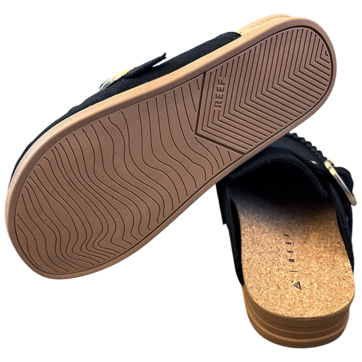 REEF Vista Siena Black Clogs