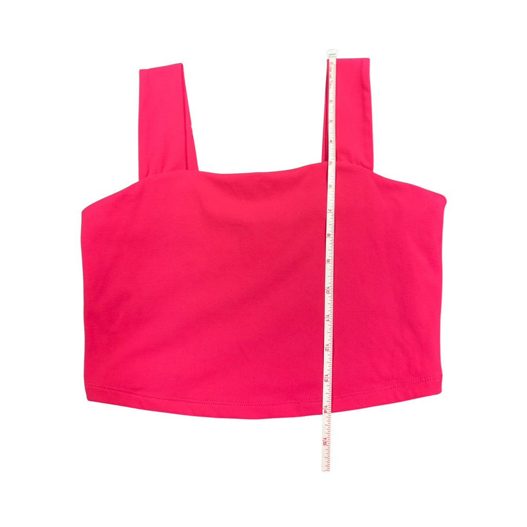 J.O. & Co. Hot Pink Crop Tank Top Size Small - RF