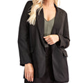 Black Satin Blazer