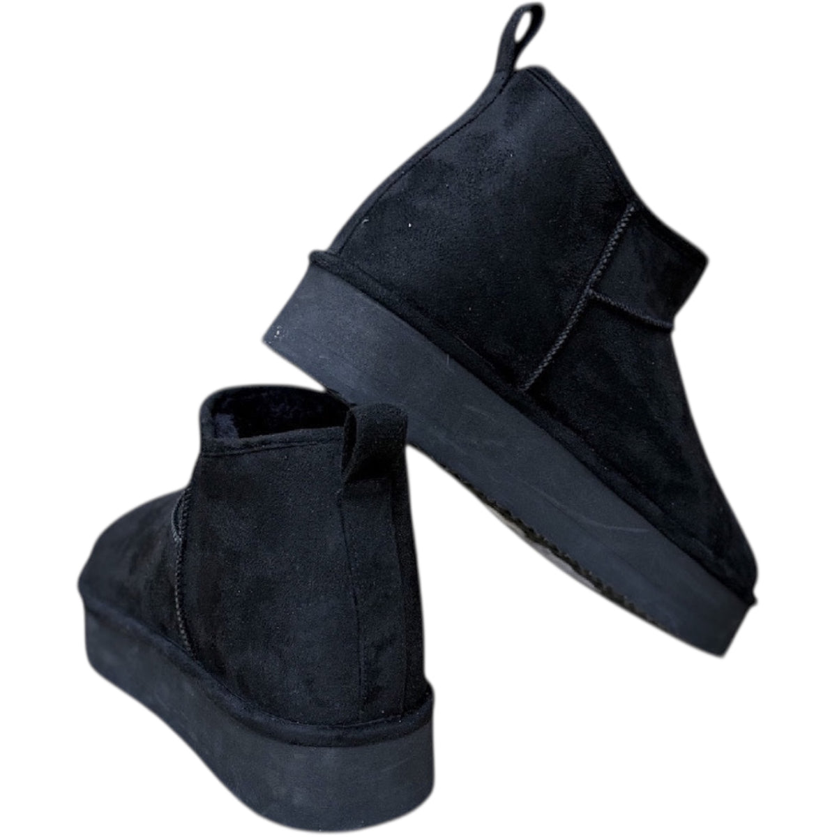 Madden Girl Black Shearling Lined Shortie Boot Size 9.5-RF