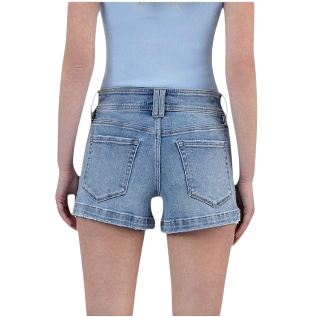 LV1637 H/R 2 Button Waistband Shorts