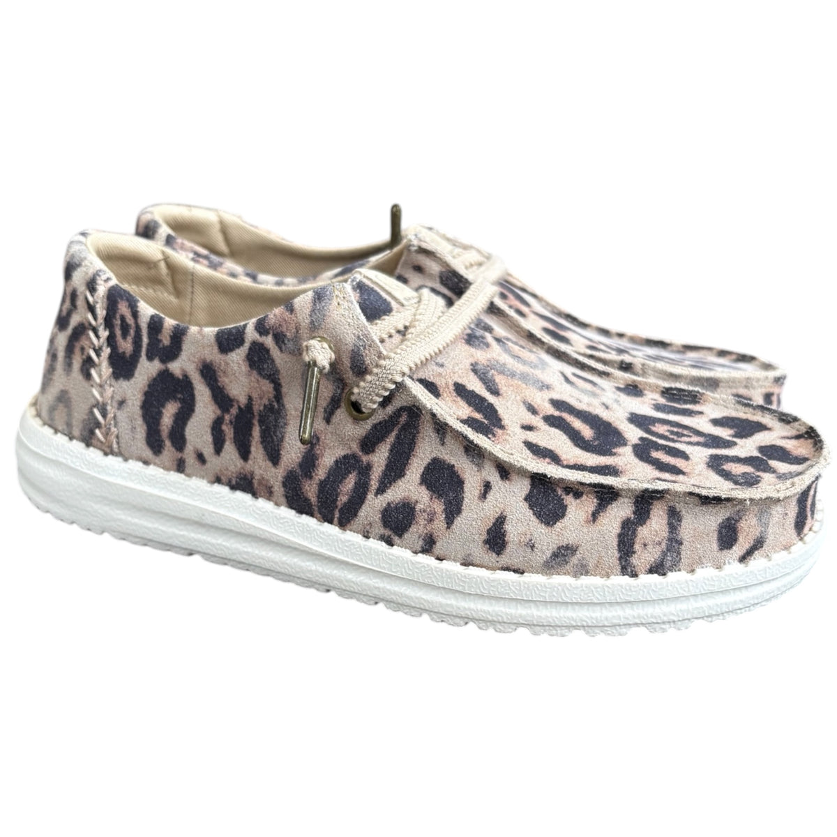Hey Dude Wendy Craft Suede Taupe Leopard