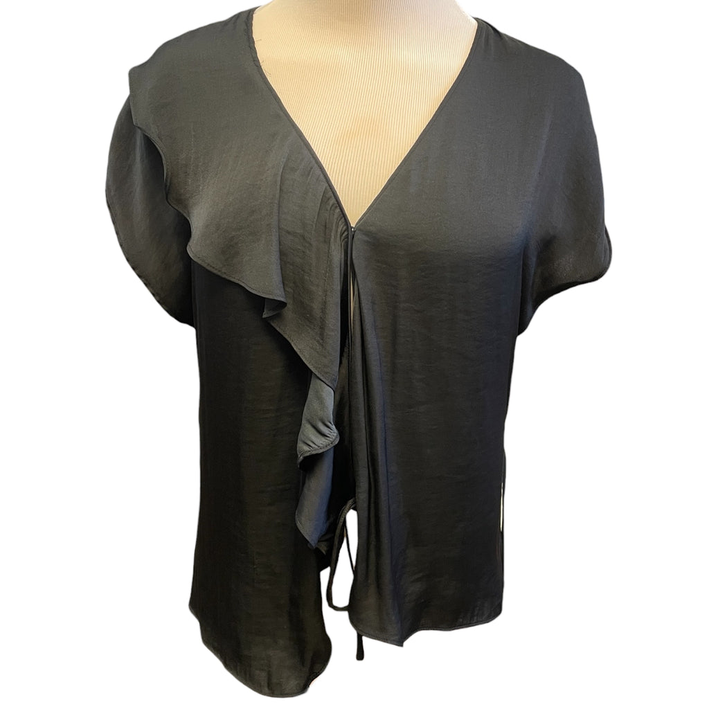 Naked Zebra Black Sleeveless Blouse Size Small - RF