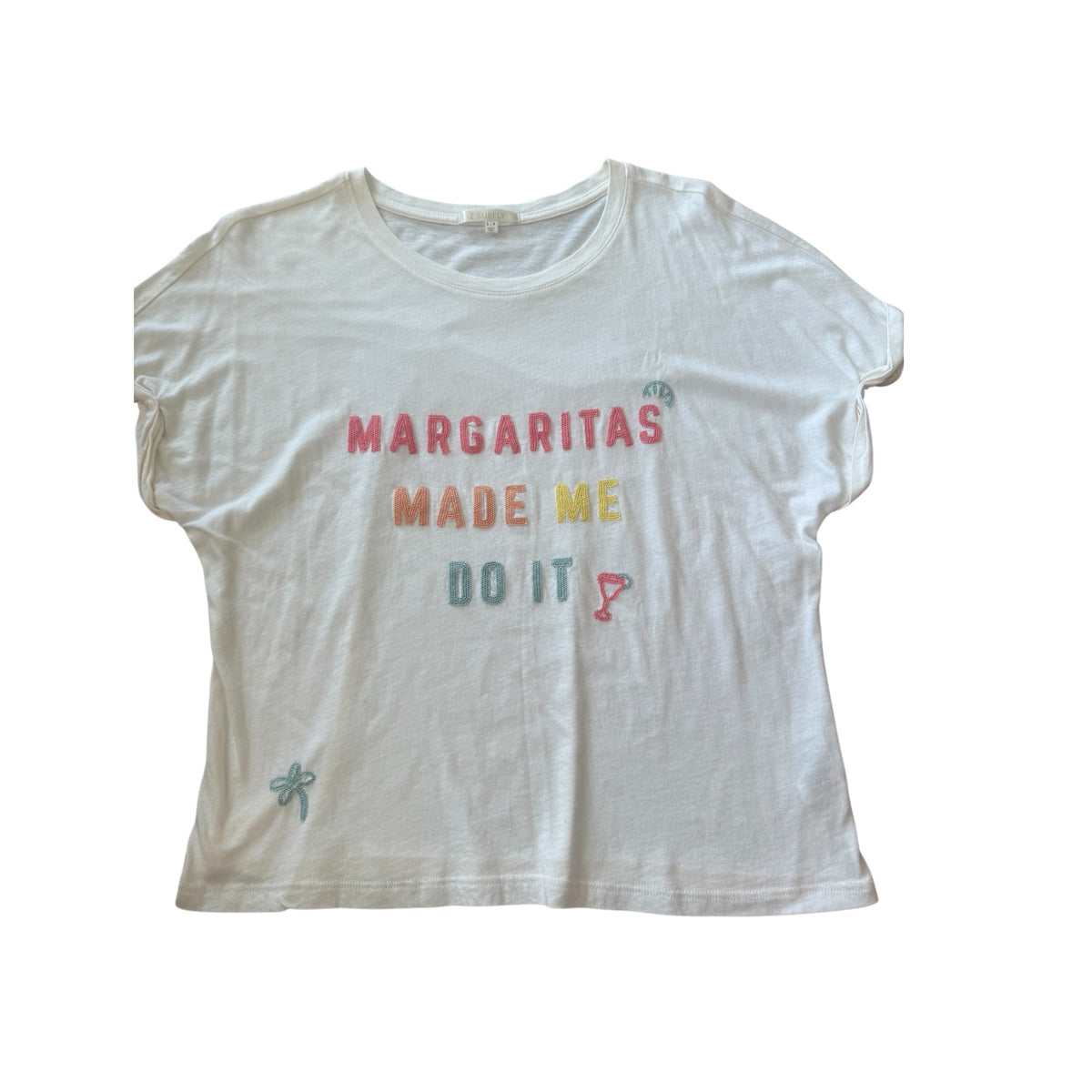 Z Supply Margarita's Made Me Do It Graphic Tee Size Small-RF