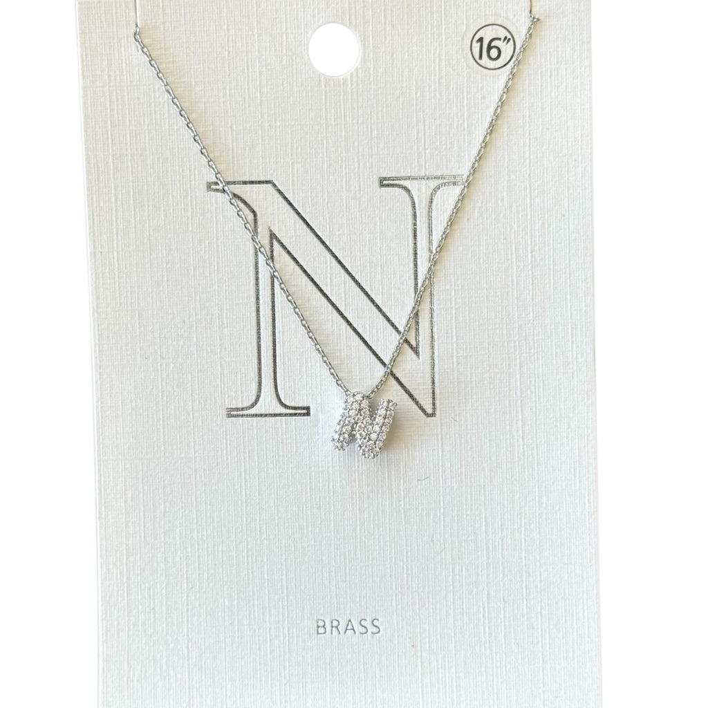 Pave Initial Necklace