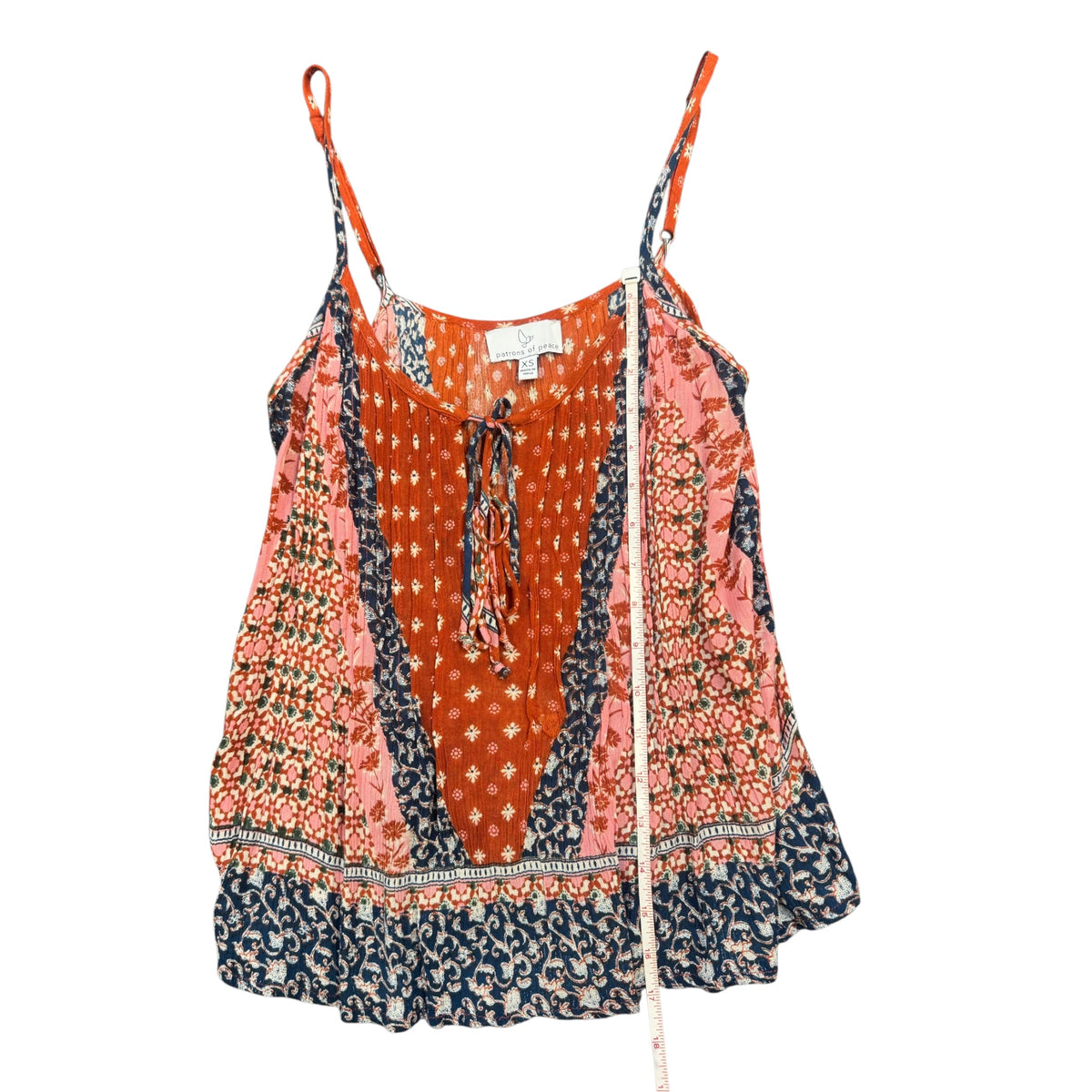 Patrons of Peace Multi-Colored Floral Sleeveless Top Size XS - RF