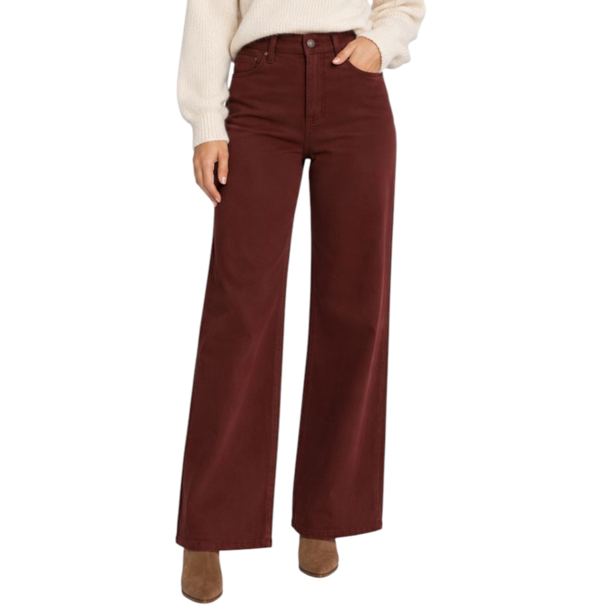 MICA MDP-W3602BU Deep Burgundy Wide Leg
