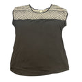 Carol Rose Black Geometric Top Size Small - RF