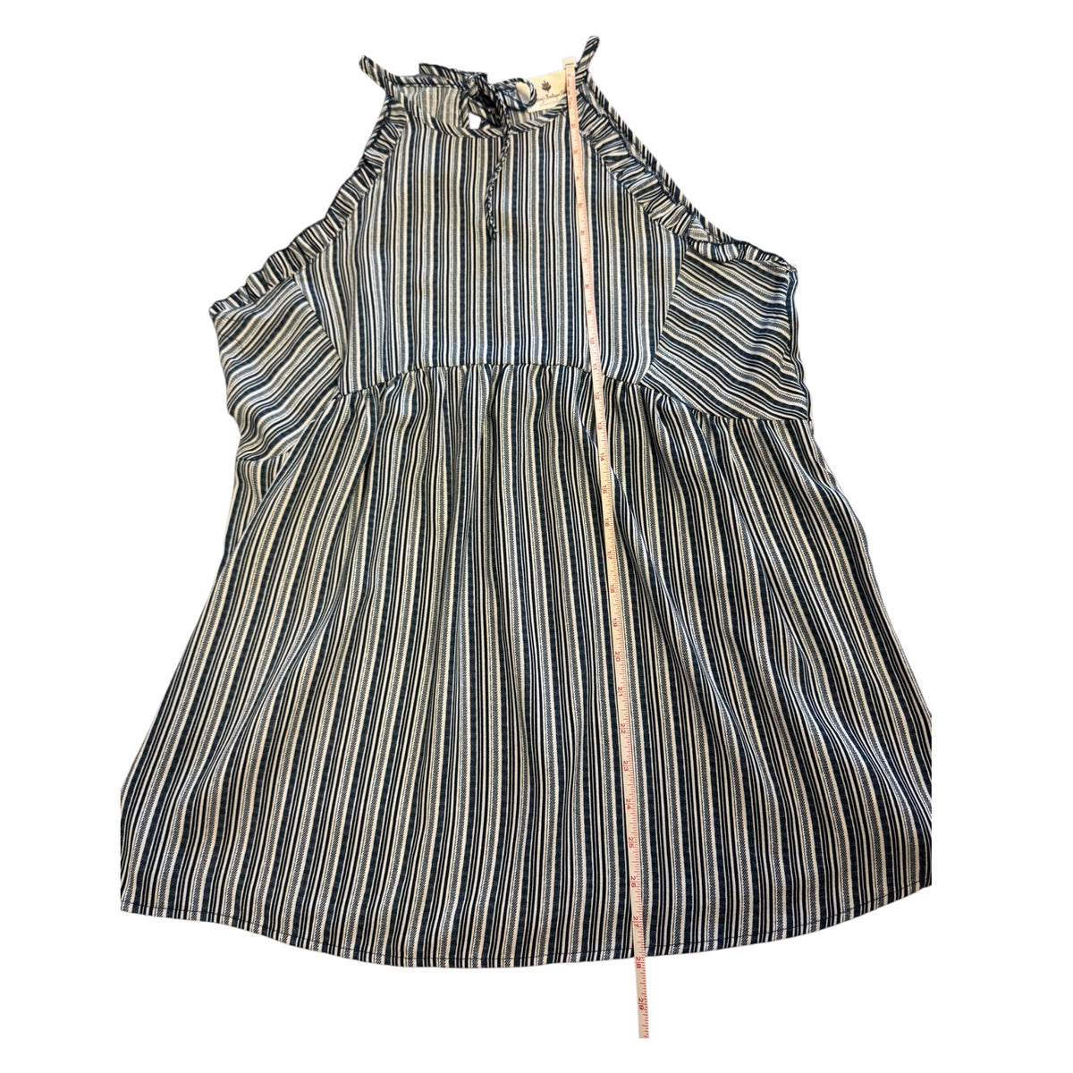 Betsey's Boutique Shop Striped Sleevless Top Size Large - RF